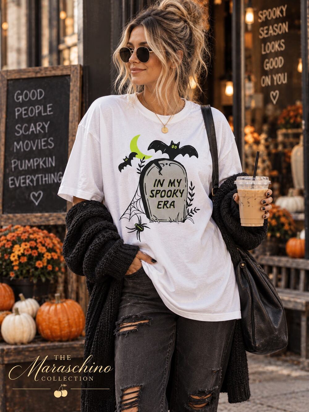 Old Navy In My Spooky Era Halloween Graphic Tee XXXL Tall 3X Bats Witchy NWT